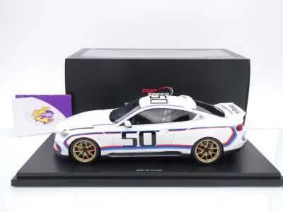 Preview: Top Speed TS0495 # BMW M4 3.0 CSL G82 Baujahr 2023 weiß " 50 Jahre BMW 3.0 CSL " 1:18