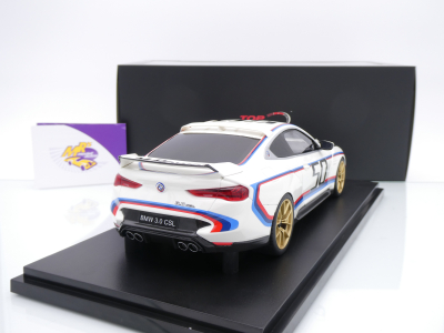 Preview: Top Speed TS0495 # BMW M4 3.0 CSL G82 Baujahr 2023 weiß " 50 Jahre BMW 3.0 CSL " 1:18