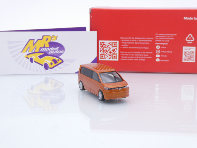 Preview: Herpa 431156 # Volkswagen VW T7 Multivan Baujahr 2021 " orangemetallic " 1:87