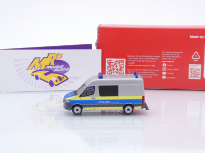 Preview: Herpa 098304 # Mercedes-Benz Sprinter '18 HD " Polizei Schleswig-Holstein " 1:87
