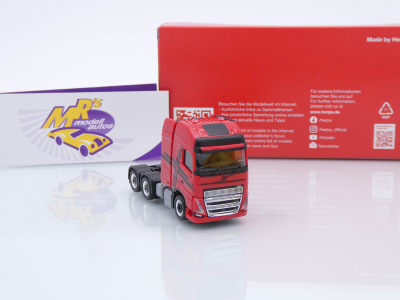 Preview: Herpa 318624-002 # Volvo FH 16 GL XL Schwerlastzugmaschine " rot-schwarz " 1:87