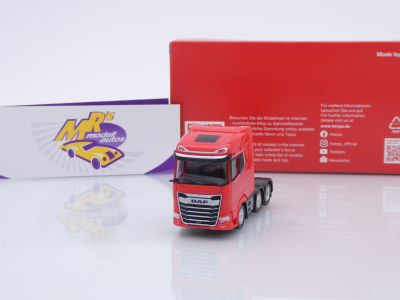 Herpa 318983 # DAF XG 6x2 3-achs Zugmaschine " verkehrsrot " 1:87