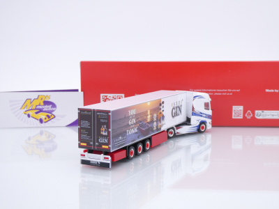 Preview: Herpa 319034 # DAF XG+ Kühlkoffer-Sattelzug " Aurich & Söhne / See Gin " 1:87
