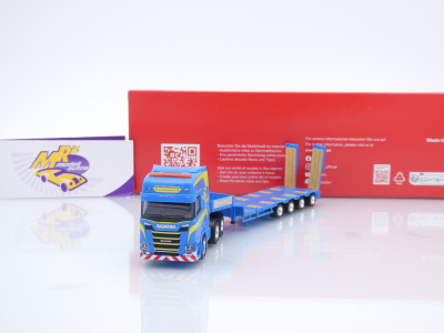 Herpa 318884 # Scania CR 20 HD Semitieflade-Sattelzug " Martin Wittwer " 1:87