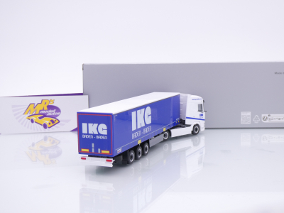 Preview: Herpa 959001 # DAF XG 2/3-achs Gardinenplanen-Sattelzug " IKG Spedition " 1:87