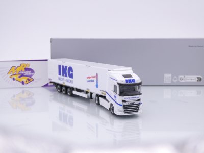 Preview: Herpa 959018 # DAF XG Kühlkoffer-Sattelzug 2/3-achs " IKG Spedition " 1:87