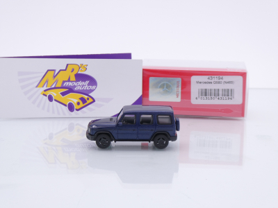 Preview: Herpa 431194 # Mercedes-Benz G580 EQ Baujahr 2024 " sodalithblau-metallic " 1:87