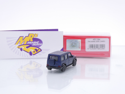 Preview: Herpa 431194 # Mercedes-Benz G580 EQ Baujahr 2024 " sodalithblau-metallic " 1:87