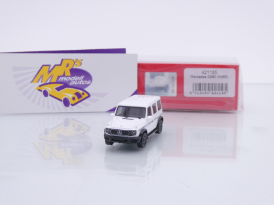 Herpa 431195 # Mercedes-Benz G580 EQ Technologie Baujahr 2024 " weiß " 1:87