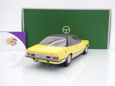 Preview: Touring 18048003 # Opel Commodore B GSE Coupe Baujahr 1975 " gelb-schwarz " 1:18