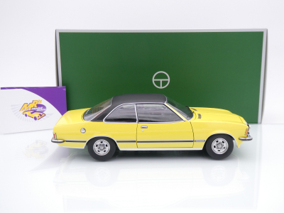 Preview: Touring 18048003 # Opel Commodore B GSE Coupe Baujahr 1975 " gelb-schwarz " 1:18