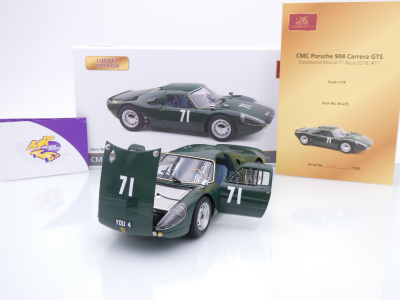 Preview: CMC M-235 # Porsche 904 Carrera GTS #71 Goodwood Revival TT 2018 " grün " 1:18