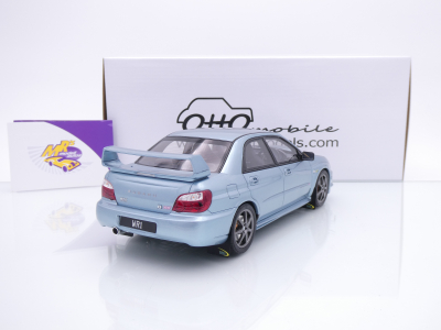 Preview: Ottomobile OT1114 # Subaru Impreza WRX STI WR1 Baujahr 2003 " hellblaumetallic " 1:18