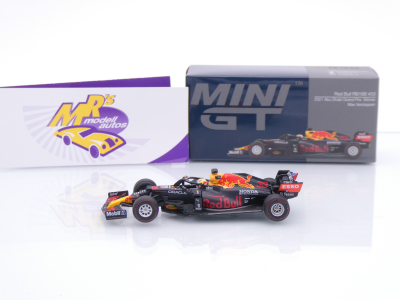 Preview: TSM Mini GT MGT00835-L # Red Bull RB16B F1 Abu Dhabi GP 2021 " Max Verstappen " 1:64