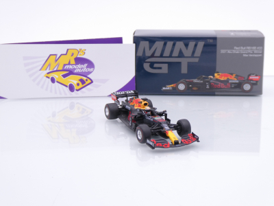 Preview: TSM Mini GT MGT00835-L # Red Bull RB16B F1 Abu Dhabi GP 2021 " Max Verstappen " 1:64