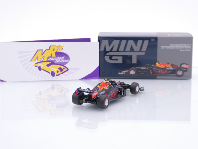 Preview: TSM Mini GT MGT00836-L # Red Bull RB16B F1 Baku GP 2021 " Sergio Perez " 1:64