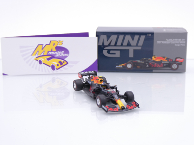 Preview: TSM Mini GT MGT00836-L # Red Bull RB16B F1 Baku GP 2021 " Sergio Perez " 1:64