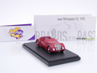 Preview: Autocult 02035 # Jawa 750 Roadster ( CZ ) Baujahr 1935 " dunkelrot " 1:43