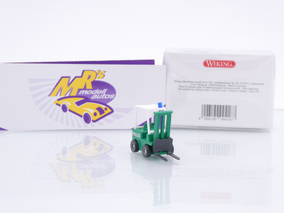 Preview: Wiking 1170 02 # Gabelstapler mit Blaulicht Baujahr 1960-72 " Polizei " 1:87