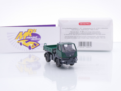 Preview: Wiking 0369 03 # Mercedes-Benz Unimog U20 + Ladekran Baujahr 2007 " Moosgrün " 1:87