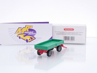 Preview: Wiking 0879 05 # Landwirtschaftlicher 2-achs Anhänger " minzgrün " 1:87