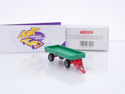 Preview: Wiking 0879 05 # Landwirtschaftlicher 2-achs Anhänger " minzgrün " 1:87