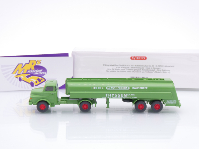 Preview: Wiking 0882 46 # MAN 1/2-achs Tank-Sattelzug Baujahr 1969-94 " Thyssen GmbH " 1:87