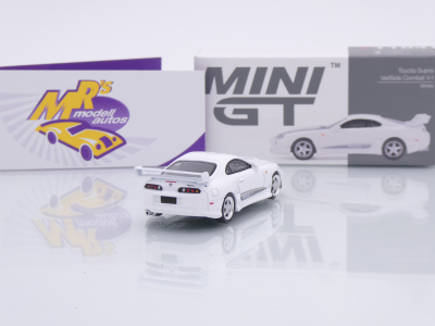 Preview: TSM MINI GT MGT01104-L # Toyota Supra MK4 (A80) Veilside Combat V-I 2014 LHD " White Pearl Metallic " 1:64