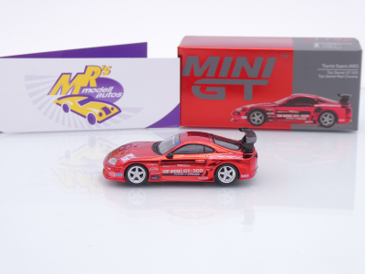 Preview: TSM MINI GT MGT01132-L # Toyota Supra A80 Top Secret GT-300 2014 RHD " Top Secret Red Chrome " 1:64