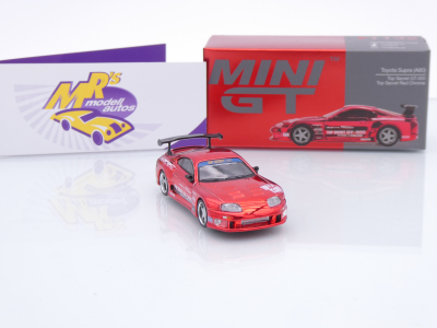 Preview: TSM MINI GT MGT01132-L # Toyota Supra A80 Top Secret GT-300 2014 RHD " Top Secret Red Chrome " 1:64