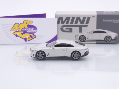 Preview: TSM MINI GT MGT00969-L # Bentley Batur Bonneville 2022 LHD " White Pearl Metallic " 1:64