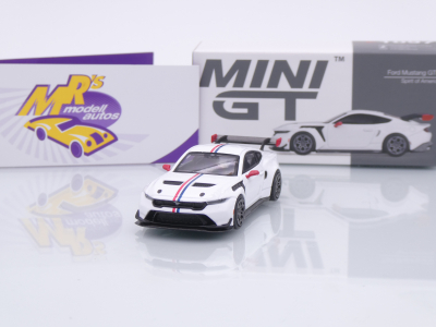 TSM MINI GT MGT01097-L # Ford Mustang GTD 2025 LHD " Spirit of America " 1:64