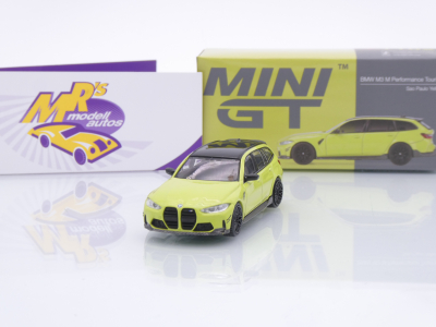 TSM MINI GT MGT01102-L # BMW M3 (G82) Touring 2025 LHD " Sao Paulo Yellow " 1:64