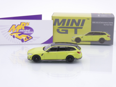 Preview: TSM MINI GT MGT01102-L # BMW M3 (G82) Touring 2025 LHD " Sao Paulo Yellow " 1:64