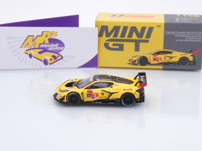 Preview: TSM MINI GT MGT01168-L # Chevrolet Corvette Z06 GT3 24h Daytona 2025 " Sims - Garcia - Juncadella " 1:64