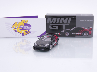 TSM MINI GT MGT01173-R # Toyota GR86 LB Nation Liberty Walk 2025 RHD " ADVAN Tires " 1:64