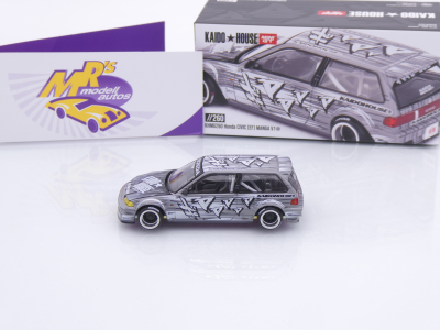Preview: TSM MINI GT KHM260 # Honda Civic EF Kombi 1987 " Kaido House - Manga V1 " 1:64
