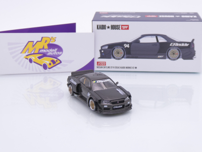 Preview: TSM MINI GT KHM222 # Nissan Skyline GT-R R34 1999 " Kaido House GReddy V2 " 1:64