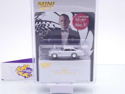 TSM MINI GT MGT00913-007J # Aston Martin DB5 silber " James Bond Skyfall - Japan Version " 1:64