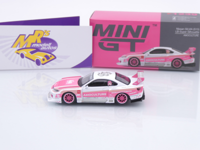 Preview: TSM MINI GT MGT01239-R # Nissan Silvia S15 LB Liberty Walk " Amoculture " 1:64