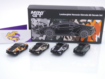 TSM MINI GT MGTS0026 # 4er Set Lamborghini Huracan Sterrato " All-Terrain " 1:64