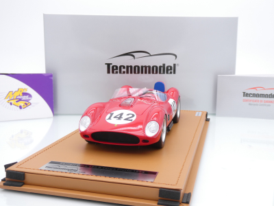 Tecnomodel TM18-362C # Ferrari Dino 196S #142 Targa Florio 1959 " Giorgio Scarlatti - Giulio Cablanca " 1:18