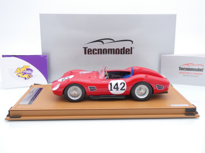 Preview: Tecnomodel TM18-362C # Ferrari Dino 196S #142 Targa Florio 1959 " Giorgio Scarlatti - Giulio Cablanca " 1:18