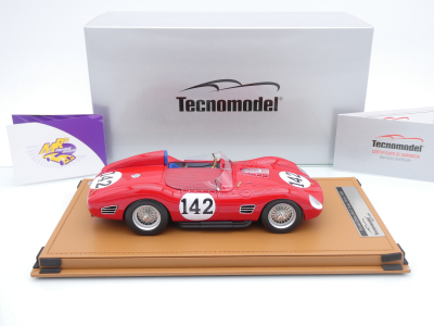 Preview: Tecnomodel TM18-362C # Ferrari Dino 196S #142 Targa Florio 1959 " Giorgio Scarlatti - Giulio Cablanca " 1:18