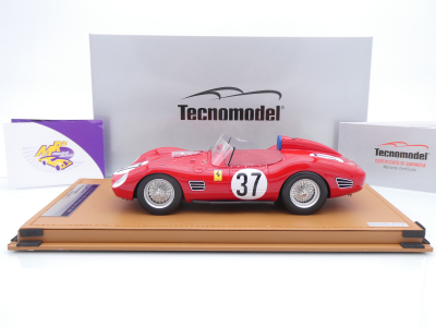 Preview: Tecnomodel TM18-362F # Ferrari Dino 196S #37 12h Sebring 1961 " Skip Hudson - John Fulp - William Helburn " 1:18