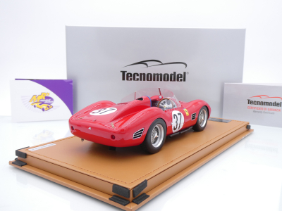 Preview: Tecnomodel TM18-362F # Ferrari Dino 196S #37 12h Sebring 1961 " Skip Hudson - John Fulp - William Helburn " 1:18