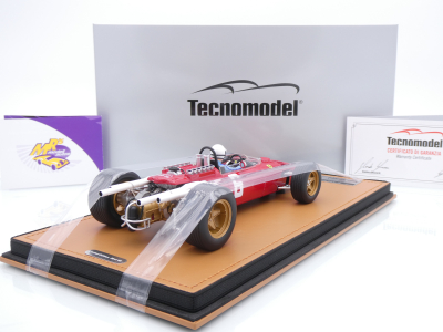 Preview: Tecnomodel TMD18-318A # Ferrari 312 F1 #6 Win Italien GP 1966 " Ludovico Scarfotti " 1:18