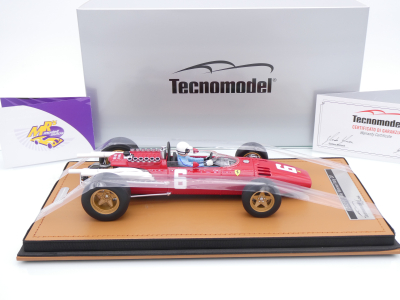 Preview: Tecnomodel TMD18-318A # Ferrari 312 F1 #6 Win Italien GP 1966 " Ludovico Scarfotti " 1:18