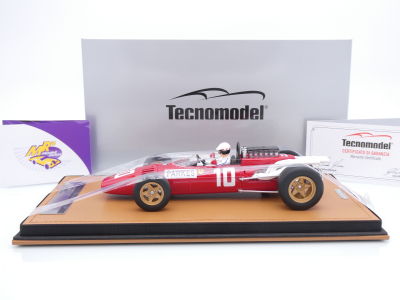 Preview: Tecnomodel TMD18-318D # Ferrari 312 F1 #10 Nürburgring GP 1966 " Mike Parkes " 1:18