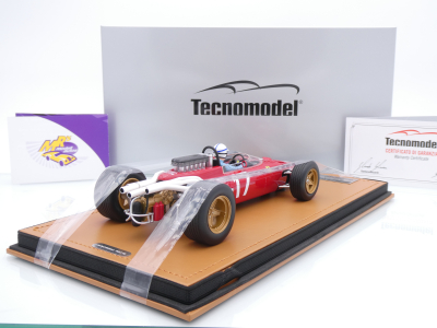 Preview: Tecnomodel TMD18-318C # Ferrari 312 F1 #17 Monaco GP 1966 " John Surtees " 1:18